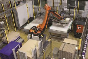 Logistics BusinessA Pal-Vite 410 unit from Cermex automates palletization of whipped cheese for Laita