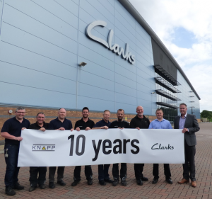 Logistics BusinessTen-year milestone for KNAPP team at Clarks