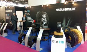 Logistics BusinessWith its participation at SITL Europe 2016, one of the major transport and logistics exhibitions, which was held in Paris just a few days ago, Marangoni has once again confirmed its interest in the French market. Marangoni already enjoys a leading position in sales and service in the sector of tyres for industrial handling equipment through its subsidiary MIM, Marangoni Industrie Manutention.
<br></noscript><br>
During the event, Marangoni presented the Eltor EVO range, the latest line of super-elastic tyres for industrial handling equipment. The company says that this new series – developed with the support provided by two important international fork lift truck manufacturers who use Marangoni tyres as original equipment on their vehicles – has just over one year since its official launch <i>seen quite substantial levels of growth</i>.
<br><br>
The use of special compounds allows the new product to reduce rolling resistance by 8%, with consequent energy savings, meaning electricity and fuel. Moreover, its optimised structure, thanks to a deeper tread, not only reduces energy consumption by 20%, but also produces 15% less heat, with a consequent increase in tyre life (+10%). These tried-and-tested advantages all translate into significant savings in running costs for users. 
<br><br>
Directional stability and excellent traction are two other distinguishing features of the Eltor EVO range, available in sizes 8- 20, in the black or non-marking version.
<br><br>
In addition to the Eltor EVO line, visitors at the show had the chance to appreciate other products in the Marangoni offering, designed to meet all the needs of the industrial tyre segment.
<br><br>