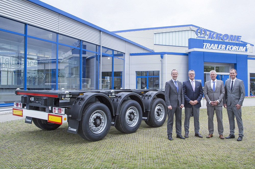 Logistics Business66 Krone chassis for Hamburger GDH Transport und Containerlogistik GmbH