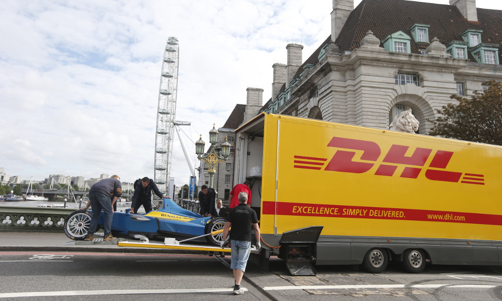 Logistics BusinessDHL delivers electric racing cars to London