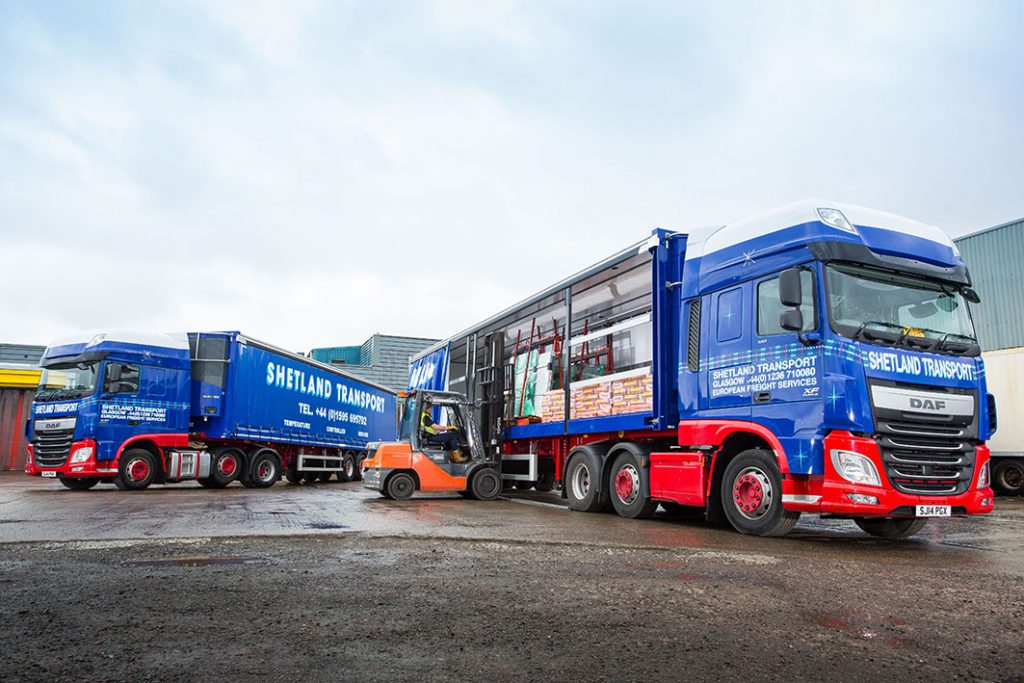 Logistics BusinessGray & Adams insulated curtainsider is Shetland Transports flexible friend