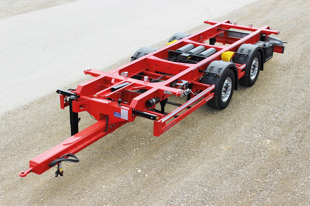 Logistics BusinessNew Swap Body Trailer  The Kögel Combi Centre Axle Trailer