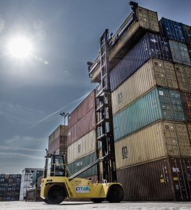 Logistics BusinessStacks more from new Hyster empty container handler