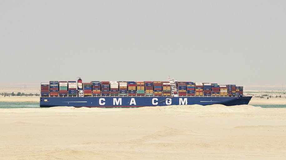 Logistics BusinessInauguration of the New Suez Canal, a strategic and crucial route for the world commercial exchanges and for the CMA CGM Groups vessels
