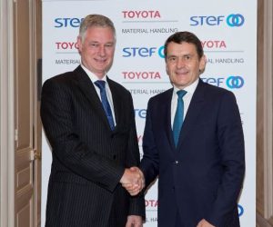 Logistics BusinessJean-Pierre Sancier (pictured right), Chief Executive Officer of STEF and Matthias Fischer (left), President of Toyota Material Handling Europe, have signed a 4-year European contract to manage 100% of the STEF truck fleet. Toyota Material Handling Europe will now be the preferred supplier of the STEF Group for material handling equipment and associated services (multi-brand maintenance, rental).    
<br></noscript><br>

In 2015, STEF initiated a major programme to redesign its business model for the management of its material handling equipment in Europe. A tender was launched with key market leaders to choose a partner to accompany the Group during this transition. In December, Toyota Material Handling won the tender with an efficient and innovative service offering to improve working conditions, equipment productivity and maintenance. Toyota Material Handling Europe will contribute important human resources to support STEFs management of their truck fleet.
<br><br>
Matthias Fischer, President of Toyota Material Handling Europe, said: <i>STEF is a leading company in cold store logistics, which naturally requires a high level of service for their material handling equipment.  We have been working very closely with STEF for the last few years and we are delighted to be selected as a sole partner for the coming 4 years. We are committed to continuing and exceeding their expectations by offering high-quality, highly productive and innovative solutions. 
</i><br><br>
STEF is the European specialist for cold logistics (-25°C to +18°C). STEF masters and brings together all transport, logistics and I.T. skills dedicated to raw and processed food products. 
<br><br>
Toyota Material Handling Europe is the European headquarters of Toyota Material Handling Group, which is part of Toyota Industries Corporation  the global leader in material-handling equipment. It provides businesses of all sizes, in more than 30 European countries, with a full range of counterbalanced forklift trucks, BT warehouse equipment/services, added-value solutions and innovations.