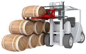 Logistics BusinessForklift Attachment Improves Warehouse and Cellar Cask Handling