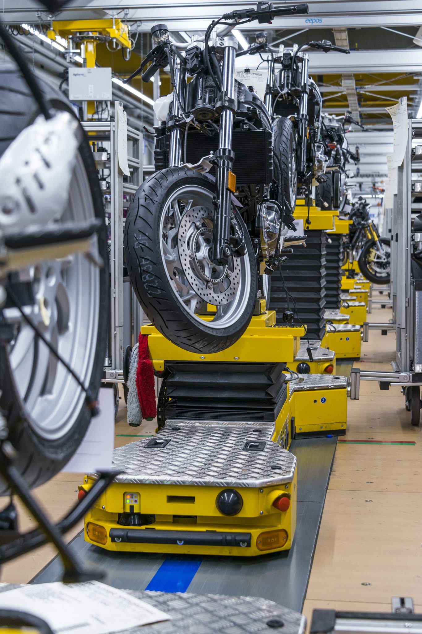 Driverless Transport System Now in Use at BMW Motorcycle Plant