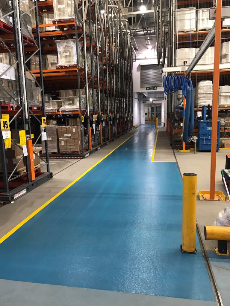 Logistics BusinessNew Floor Surface Installed Without Break in Production