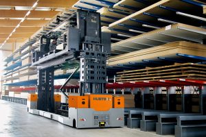 Logistics BusinessHubtex Models for Long and Bulky Wood Handling on Show at LIGNA