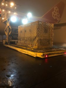 Logistics BusinessMobile Lab Transported by Air from Budapest to Hanoi