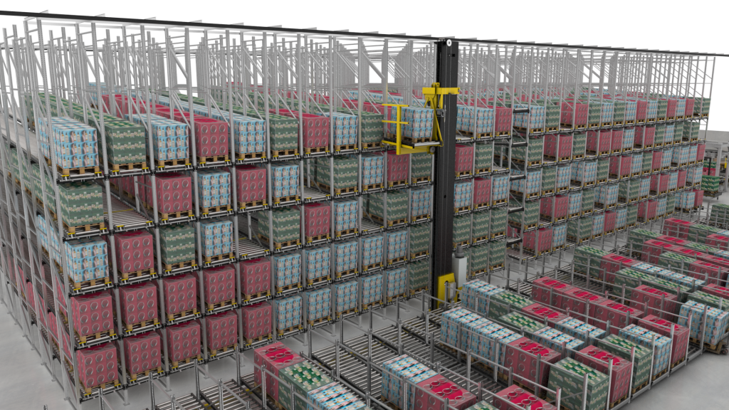 Logistics BusinessInterroll Adds Stacker Crane and Transfer Car to Conveyor Platform