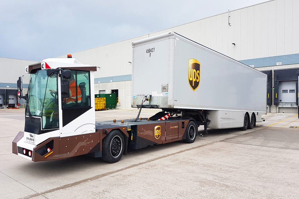 Logistics BusinessUPS Tests Trailer Movements with Gaussin Autonomous EVs at London Hub