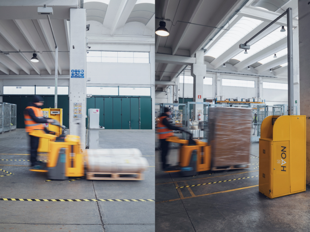 Logistics BusinessFives System Measures Pallet Dimensions Dynamically