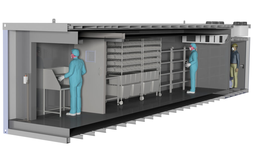 Logistics BusinessVaccine Logistics System with storage in container design