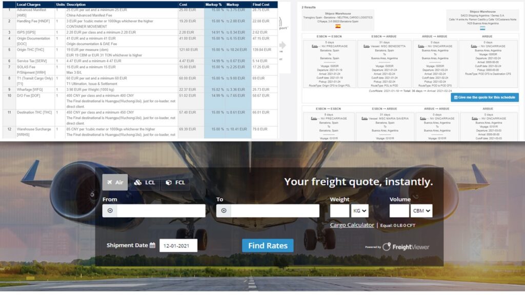 Logistics BusinessGlobalia’s TMS FreightViewer will henceforth come with the LCL rates from Shipco