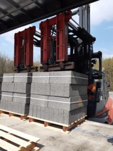 Logistics BusinessBespoke handling solution for building materials manufacturer