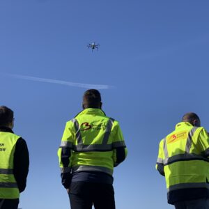 brussels airport drone test