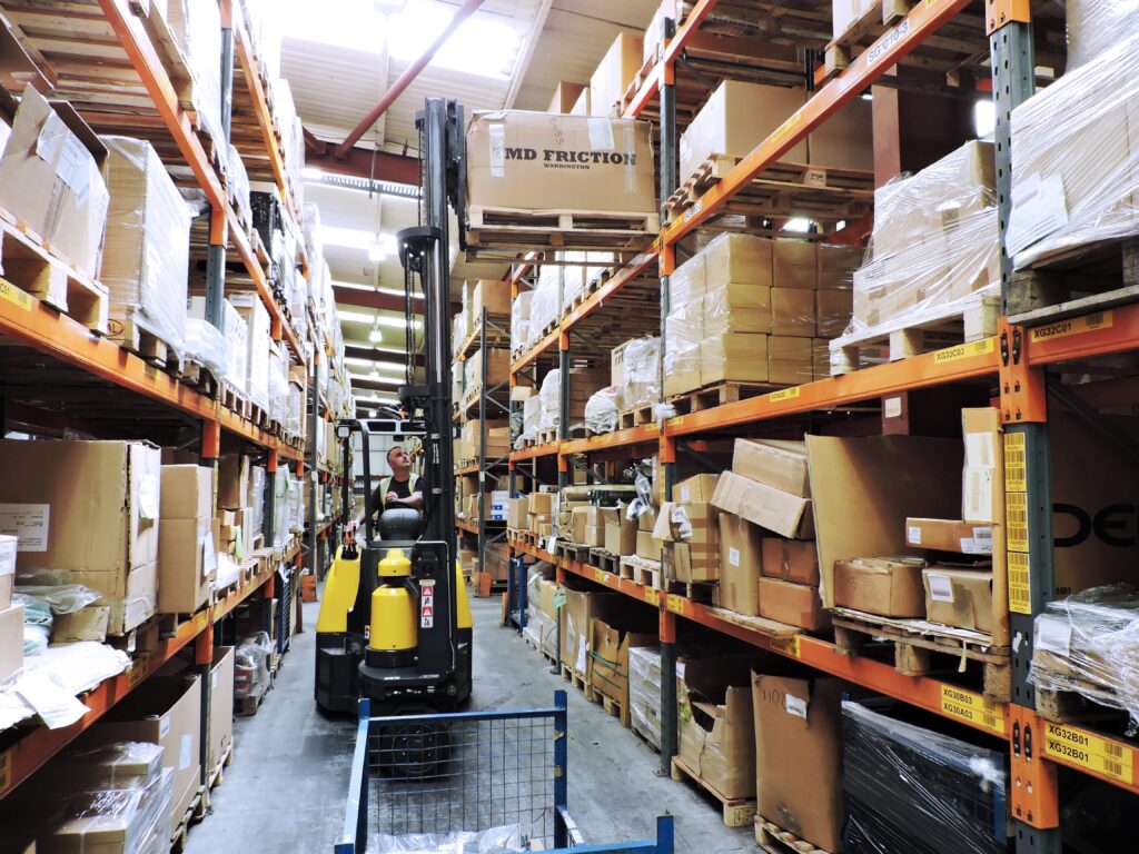 Improved storage density for auto parts distributor