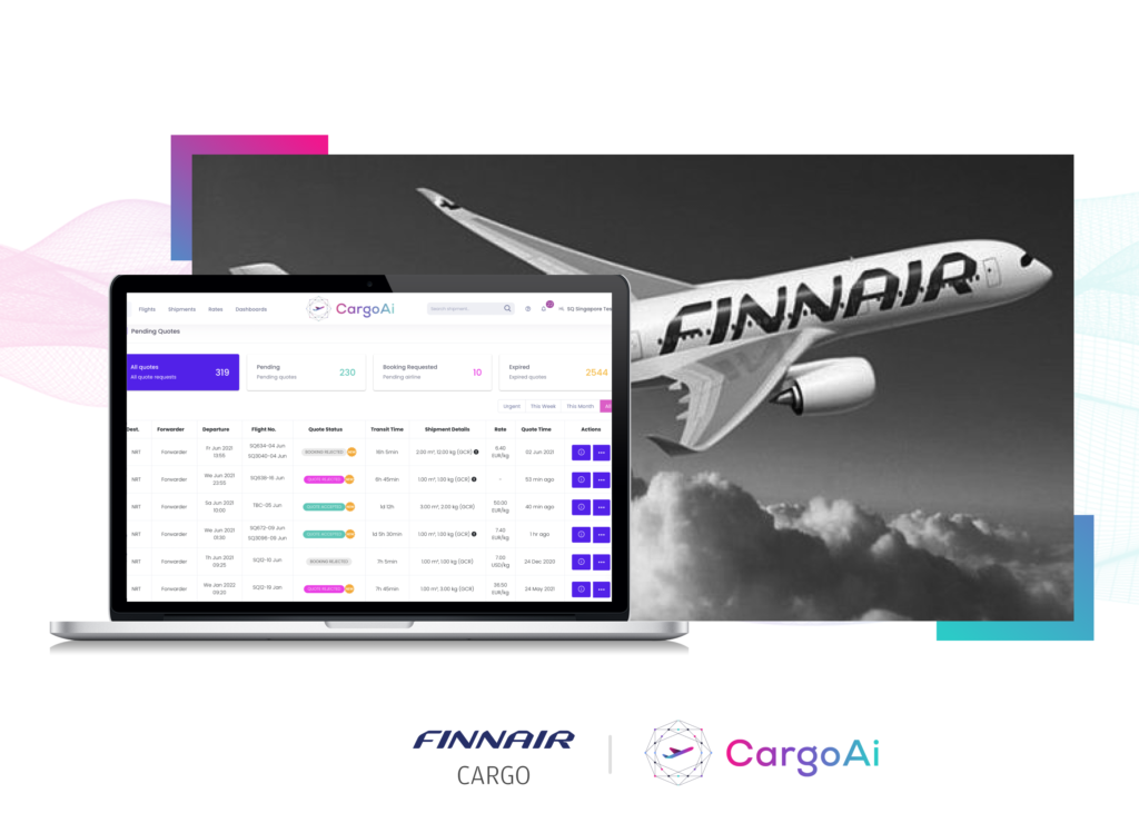 Logistics BusinessFinnair Cargo e-markets with CargoAi