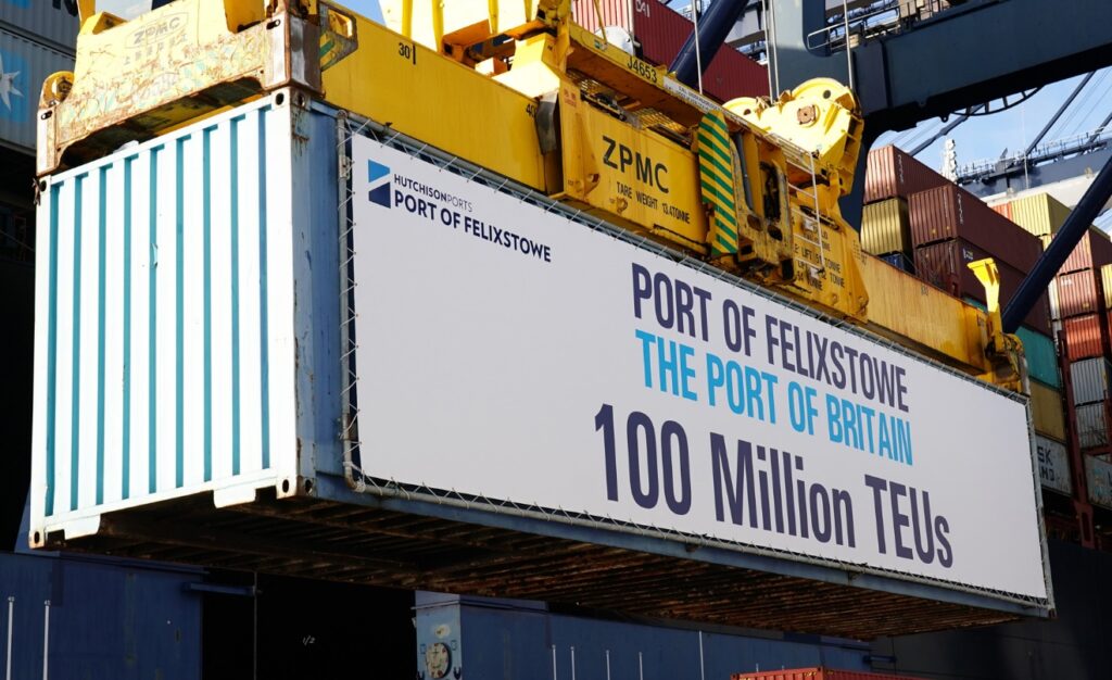 Logistics BusinessPort of Felixstowe tops 100 million TEU