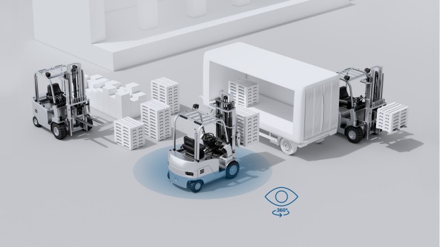 Logistics BusinessBosch announces innovative forklift collision warning system