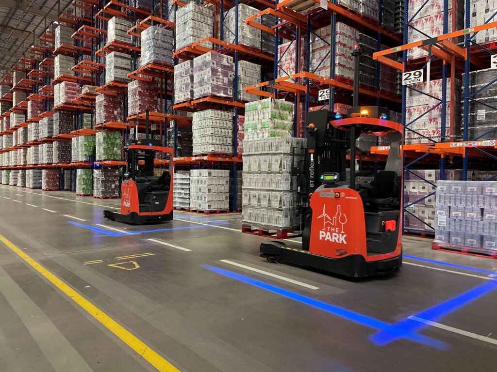 Logistics BusinessWine store benefits from automated handling