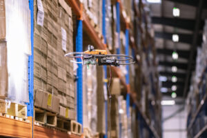 Logistics BusinessWarehouse Drone Employed for Efficiency