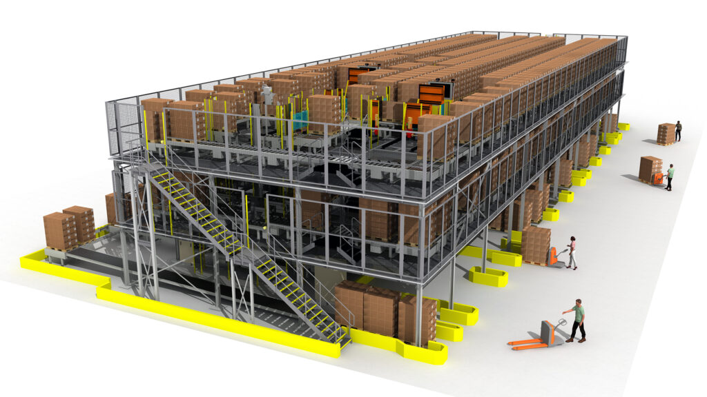 Logistics BusinessPallet Buffer System can Sequence 460 p/hr