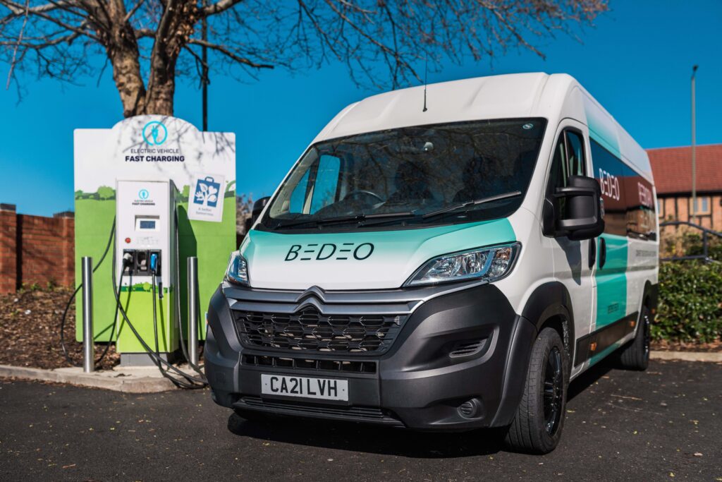 Logistics BusinessDiesel Van Turns Electric at Press of Button