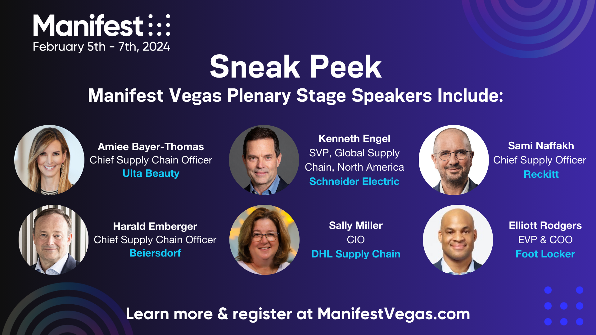 Award Winners to Headline Manifest Vegas Logistics Business®