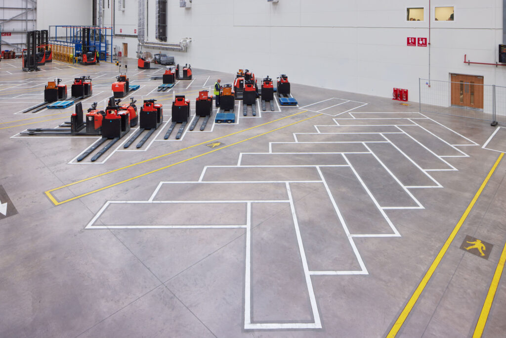 Logistics BusinessPets at Home Line Marking at New DC
