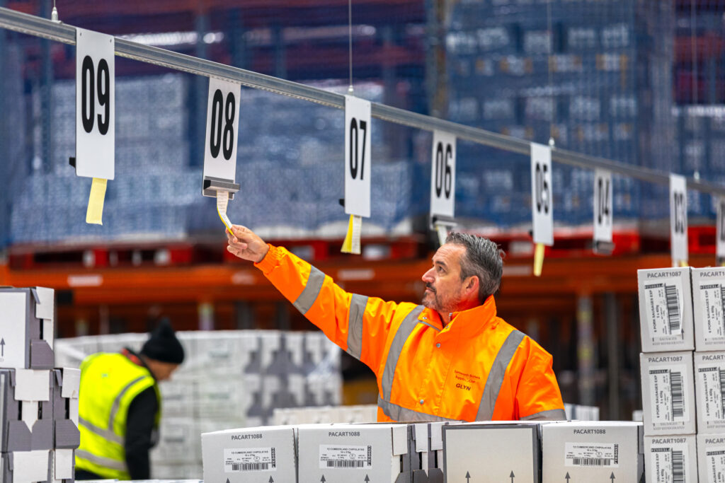 Logistics BusinessDocket Grab Warehouse Hanging Sign