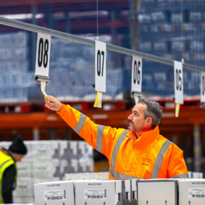 Logistics BusinessDocket Grab Warehouse Hanging Sign