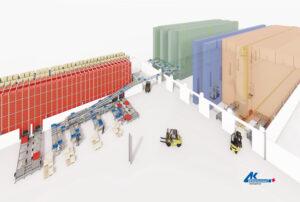 Logistics BusinessAutomatic Small-parts Warehouse with Pallet Channel