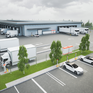 Logistics BusinessEV Truck Megawatt Charging System Early ’24