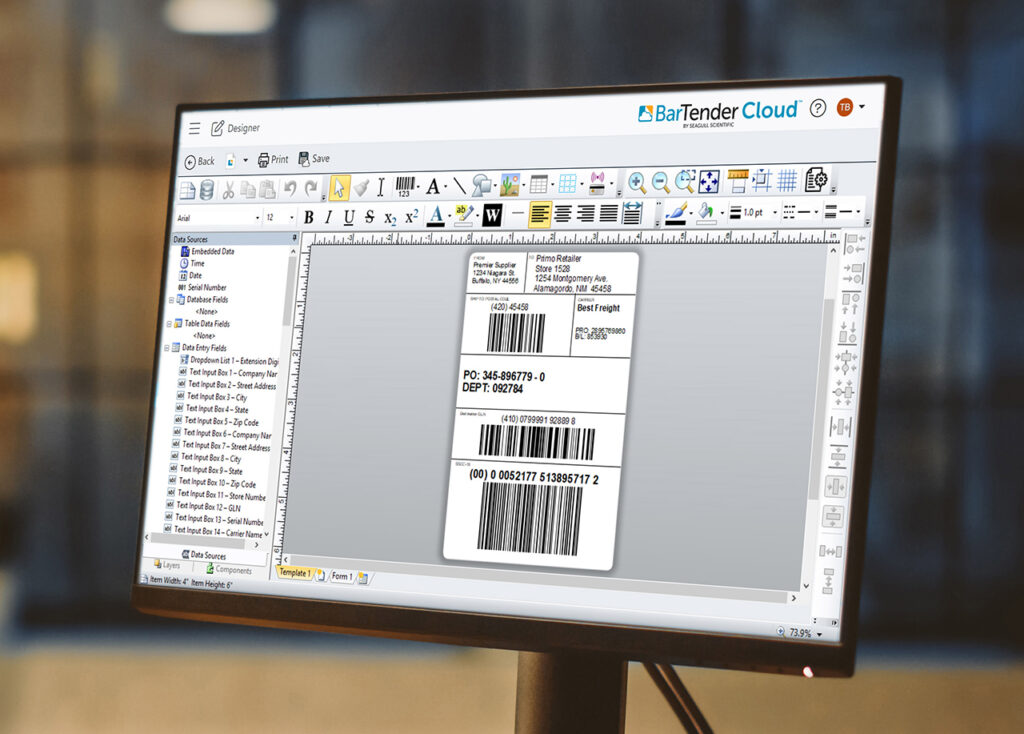 Logistics BusinessCloud-based Labelling, Marking and Coding