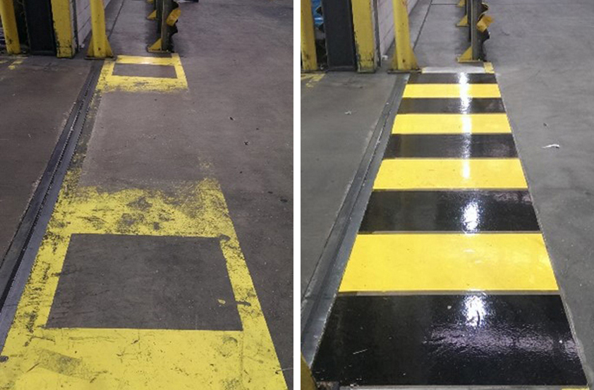 Logistics BusinessSafety Survey for Warehouse Line Marking