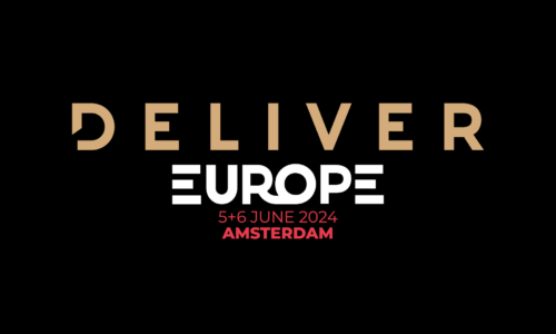 DELIVER Europe logo black background