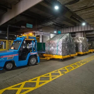 Cathay Cargo Autonomous Electric Tractor Hong Kong