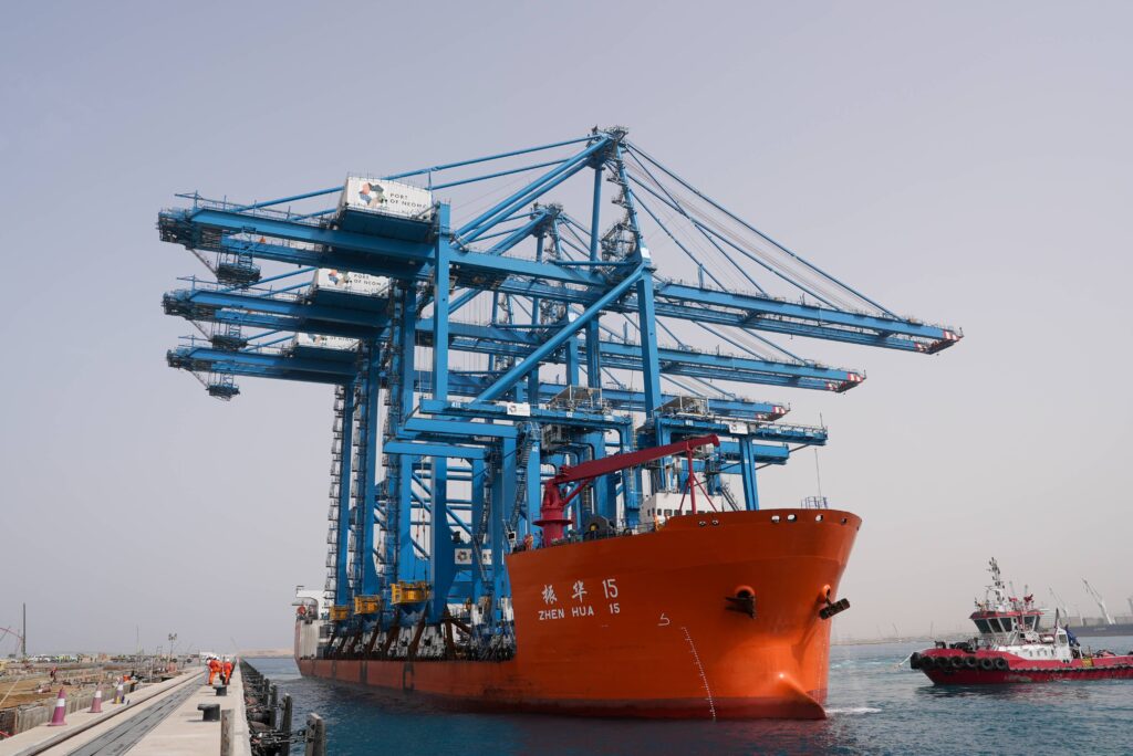 Logistics BusinessAutomated Cranes at Port of NEOM