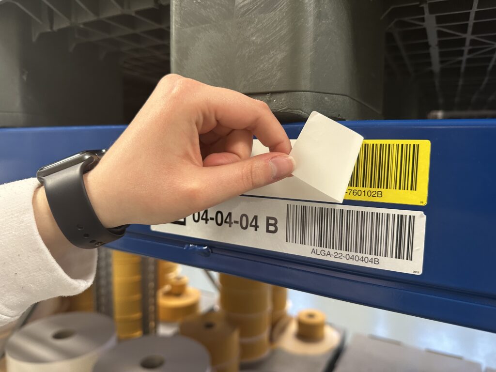 warehouse labelling