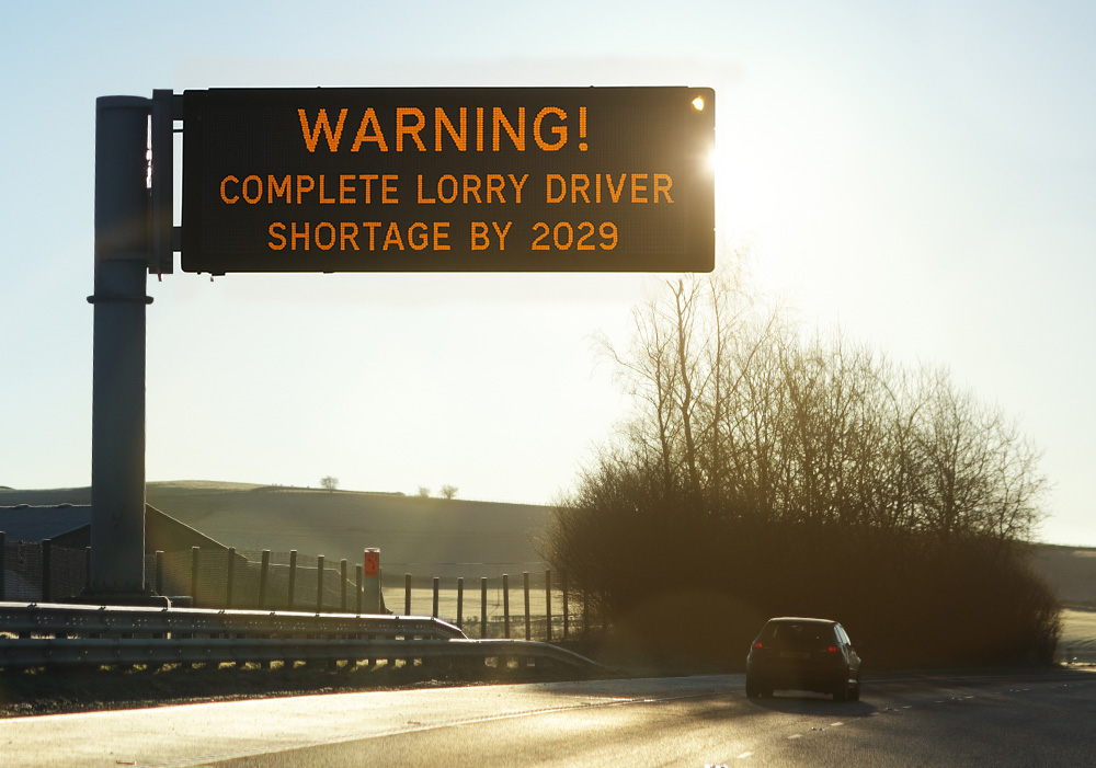 shortfall of delivery drivers